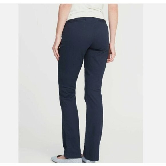 Old Navy Maternity Full-Panel Boot-Cut Black Khaki Pants Size 4 SHORT - Picture 2 of 3